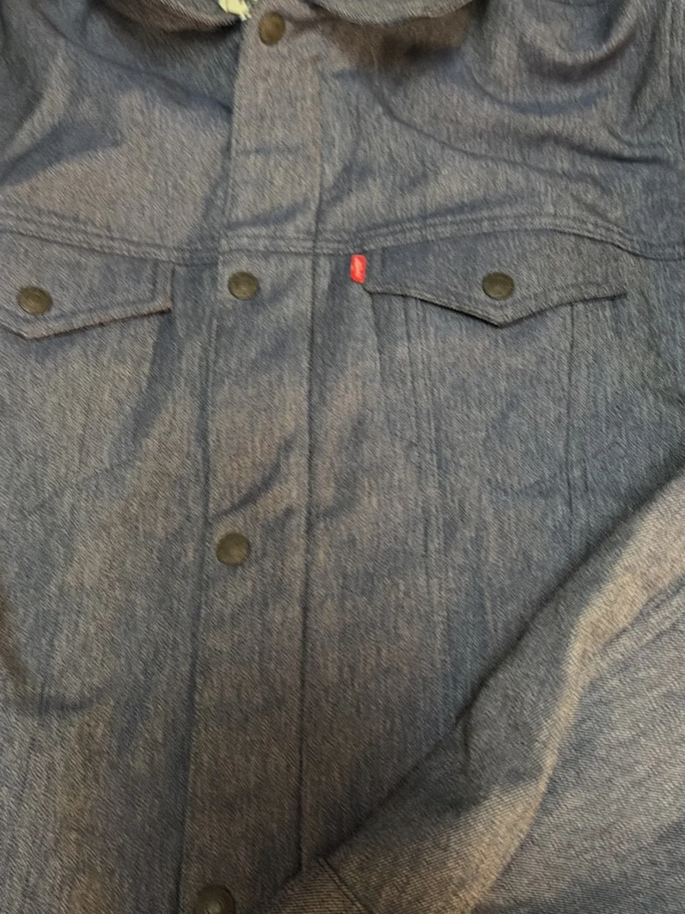 Levi's Lightweight Blue Denim Shirt Jacket with Zip Placket